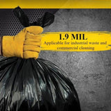 40 Gallon Trash Bags Heavy Duty, 1.9MIL Trash Bags Large Black Trash Bags 35in*39.4in 78738738