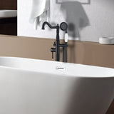 Freestanding Bathtub Faucet with Hand Shower W1533125003