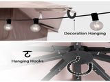 8'x8' Patio Gazebo Outdoor Heavy Duty Party Tent Shelter With Double Roofs, Mosquito Nettings And 76721930