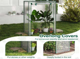White Portable Mini Greenhouse 39"x20"x59" Tool-Free Assembly PE Grid Cover Grow Tent for Balcony 11199391