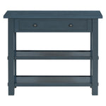 ZUN TREXM Retro Console Table with Drawer and Two Sturdy Shelves for Entryway, Living Room N715P195561M