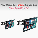 ZUN TMSS-104 32"-70" Corner Full Motion Articulating TV Wall Mount Bracket Max Weight 50Kg VESA 600*400 75822162