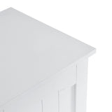 ZUN 103.5*60*30cm Simple Triamine Adjustable Shelves Sideboard With Door Cabinet White 35702692