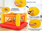 3-in-1 Inflatable Bounce House, Thick PVC Kids Jumping Castle with Visible Wall, Indoor Outdoor Blow 85141553