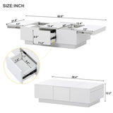 ON-TREND Coffee with 2 large Hidden Storage Compartment, Extendable Cocktail WF303591AAK