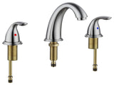 Brushed Nickel Widespread Bathroom Faucet, Waterfall Bathroom Faucets for Sink 3 Hole, 2-Handles 73387013