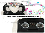 3-in-1 Kids Ride On Push Car for 12-36 Months Removable Handle Anti-Roll Board Horn Music White 25323980