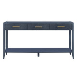 U_STYLE High-Quality Entryway Console Table with Vertical Stripe Drawers, Long Legs,Suitable for N711P190531V
