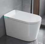 ZUN Smart Toilet with 85MM Wider Bidet Seat, Smart Toilet with Bidet Built in, Voice Control, Bubble W1872115355