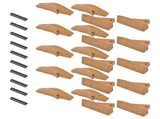 Weld-on Flush Mount L2520N-2AH Bucket Shanks 2A Bucket Teeth with Pins Fit for Many Small Backhoe 69455827