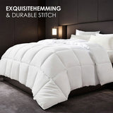 White all-season comforter, plus size, checkered quilting, suitable for luxury hotel bedrooms and 21711668