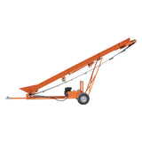Firewood Conveyor 6.5HP 208cc Gasoline Powered 19.7" Width PVC Belt Wood Conveyor Lifter Elevator N818P194902O