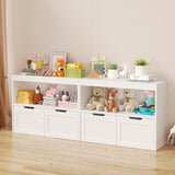 Book Organizer, toy Storage Cabinet Organizer, White 10467721
