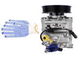 A/C Compressor w/ Clutch for Audi Q7 2007-2010 Touareg 2007-2017 V6 3.6L 7SEU17C 7L6820803D 12428774