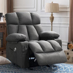 ZUN Recliner Chair ,with vibration massage and heating ergonomic living room adult lounge chair, with W1521P264878