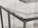 Goodyo 32"-36" W x 72" H Expandable Square Shower Enclosure, Sliding Corner Shower Door with SGCC D163170157