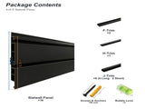 PVC Slatwall Panel Kit, 4x8ft Garage Wall Storage System with Safety-Lock Hooks, Lightweight W2787P513133