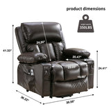 Power Electric massage lift lounge chair, suitable for the elderly, with heating and vibration W1807P299429