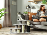 3-Step Cat Stairs 2-in-1 Cat Tree Tower with Toy Balls, Scratching Post for Indoor Cats 73701162