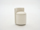 075-Velvet Fabric Swivel Accent Chair, Comfy Barrel Vanity Chair With Curved Backrest, Upholstered W527P557552