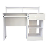 General Style Modern E1 15MM Chipboard Computer Desk White 03867551