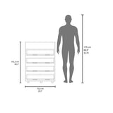 Tokio 4 Drawer Dresser with Open Shelf, Stained Walnut B128P343765