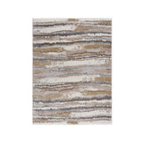 Watercolor Abstract Stripe Woven Area Rug B03597963