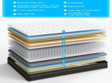 12 Inch Full Mattress, Innerspring Mattress with Black Gold Trim & White Cover - Medium Firm 36802880