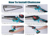 2-in-1 Cordless Pole Saw & Handheld Chainsaw, 4.72in Max Cutting Diameter with Brushless Motor, 24775175