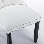 ZUN Furniture,Modern, High-end Tufted Solid Wood Contemporary PU and Velvet Upholstered Dining Chair 66634547