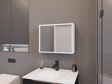 White Medicine Cabinet with Included Mirror and 1 Door B062P252184