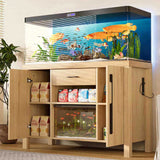 55-75 Gallon Fish Tank Stand with Power Outlets, Heavy Duty Aquarium Stand with 2 Cabinets and 83924938