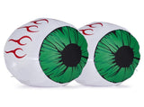 2 Packs Halloween Inflatables Large Set of Lighted Eyes Decoration, 3FT Blow Ups Green Eyes for 13264180