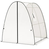 Greenhouse with 2 Doors 6' x 6' x 6.6', White 12112593