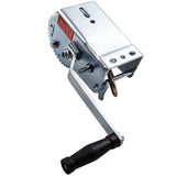 2000lbs Hand Winch Hand 2 Gear Crank Winch Heavy Duty ATV Trailer Boat Silver US 49957498
