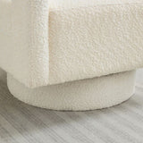 29.13" W Square Swivel Accent Chair, Modern Rotating Arm Chair with Open Back,360 Degree Rotation, W1852P211988