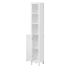 ZUN 66.92" Tall Bathroom Storage Cabinet with Adjustable Shelves,1 Doors Freestanding Cabinet with 01149860