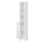 ZUN 66.92" Tall Bathroom Storage Cabinet with Adjustable Shelves,1 Doors Freestanding Cabinet with 01149860