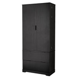 72" Modern Fluted Kitchen Pantry Cabinet with 2 Large Drawers & 8-Door Spice Rack, Freestanding W2917P294988