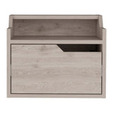 ZUN Busan Modern Floating Nightstand , End Table, Side Table Single-Drawer Design with Sleek Two-Tiered B070137839