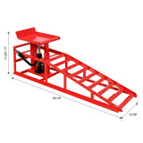 Auto Car Truck Service Ramps Lifts with Pedal, Garage Car Lift Ramps 5 Ton,Automotive W465P265961