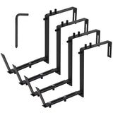 Adjustable Heavy-Duty Iron Planter Bracket 6.1-11.6" Extendable Tray 2.36-6.9" Two-Level 76808044