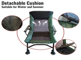 Camping Lounge Chair, Portable Folding Reclining Camping Chair with Adjustable backrest for Indoor W241106338