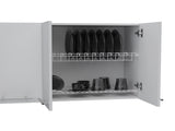 Wall Cabinet 24" H, four Doors, with two internal Shelves and internal plate and glass organizer, B097133118