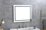 ZUN LED Bathroom Mirror "x " with Front and Backlight, Large Dimmable Wall Mirrors with Anti-Fog, W928P177793