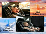 2 Pack Car Window Shades Magnetic Car Window Shade, 3 Adjustable Modes Dual Layer Polyester Car Side 57359391