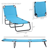 ZUN Folding Lounge Chairs / beach chair （Prohibited by WalMart） 14170068