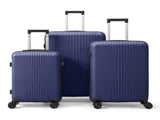 PP Trolley Case 20in 24in 28in 3PCS Suitcase Set Navy Blue 11758724