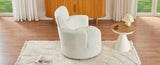 360&deg Swivel Chair Upholstered Accent Barrel Chair Swivel Round Sofa Chair with Adjustable Headrest N719P272676A