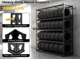 72" Adjustable Height Metal Storage Shelves with Anti-Tipping Kit, Expandable Organizer for Garage & 57259093